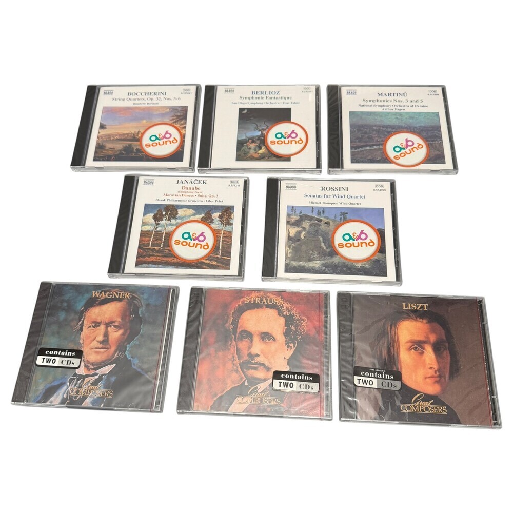 CD Classical Music Assorted Composers Strauss Wagner Liszt More 11 Disk Lot New